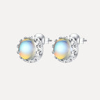 Simple fashion moonstone earrings in 925 sterling silver