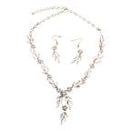 American and Canadian bridal necklace and earrings set