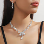 Star moon universe necklace and earrings set for teenagers