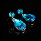 Diamond style necklace earrings fashion jewels for ladies