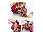National style peacock necklace earrings and bracelet set