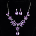 Diamond style necklace earrings fashion jewels for all ages