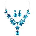 Bridal fashion jewelry necklace and earrings for young women