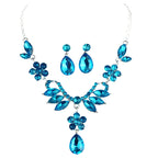 Bridal fashion jewelry necklace and earrings for young women