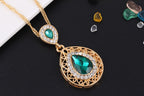 Elegant electroplated alloy jewelry set for women