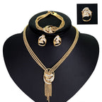 European and American bridal four piece jewelry set