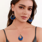 European American style water drop jewelry set for women