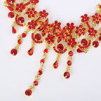 Factory Direct Wedding Necklace and Earrings Set