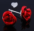Fashion rose alloy acrylic jewelry set