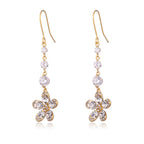 Fashion irregular tassel zircon earrings for women
