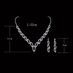 Manufacturer direct wedding necklace and earrings set