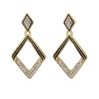 European and American style diamond earrings for women