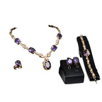 European American punk style bridal jewelry set