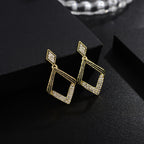 Women’s fashion diamond earrings individually packed