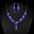 Elegant two piece bridal jewelry set for photography