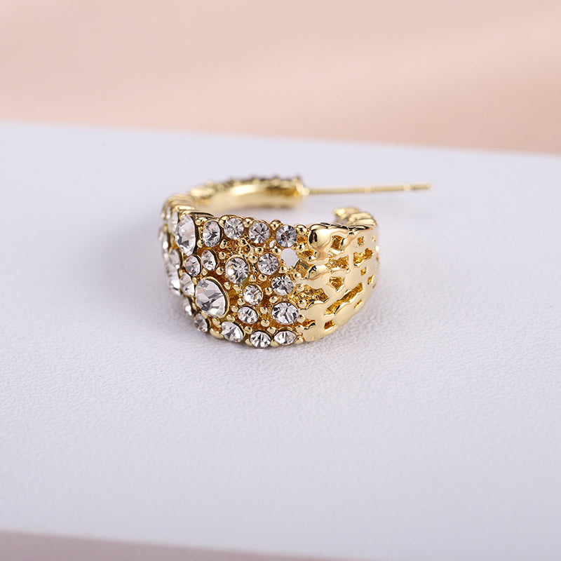 Modern INS style women’s earrings close-up view