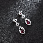 Silver electroplated irregular pop earrings for young girls