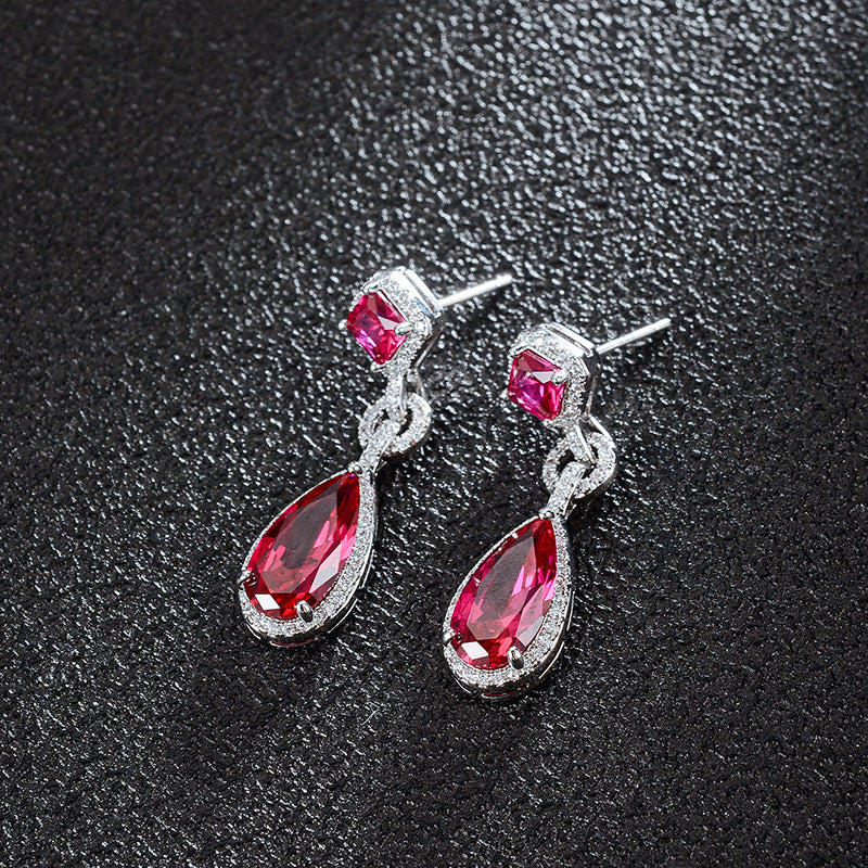 Unique pop-style silver color irregular earrings